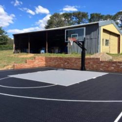 terrain de basket 14m x 10m, image du client