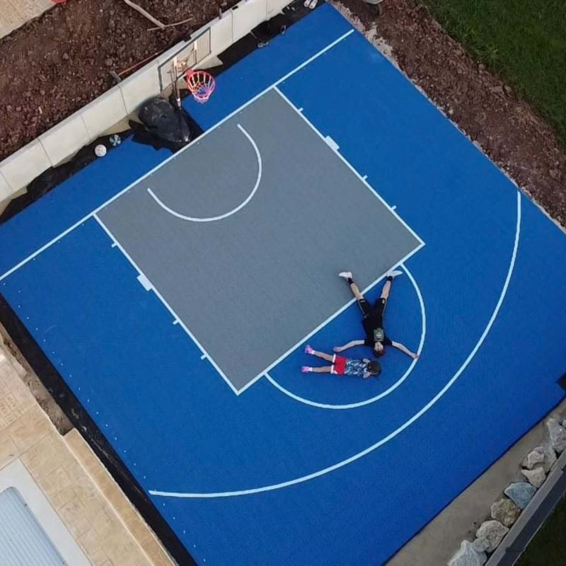 terrain de basket 10m x 10m, image du client