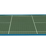 terrain de badminton