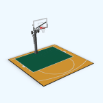 terrain de basket 3m x 3m