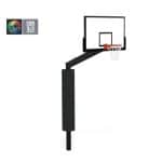 Panier de basket 3x3 à sceller, certifié FIBA, déport 1.65m