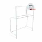 But multijeux basket et foot 3m x 2m - à sceller 80x80mm. Arceaux arrière et barre de liaison en tube 50x50mm