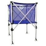 Chariot à ballons de volleyball - Capacite 18 ballons - Repliable - H 0,9m x L 0,6m x l 0,6m - Aluminium