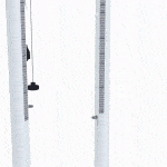 Poteaux d'entraînement de volley à sceller en aluminium ø90mm