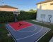 terrain de basket en dalles clipsables